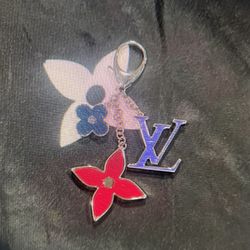Louis Vuitton Fleur D’Epi Key Holder And Bag Charm