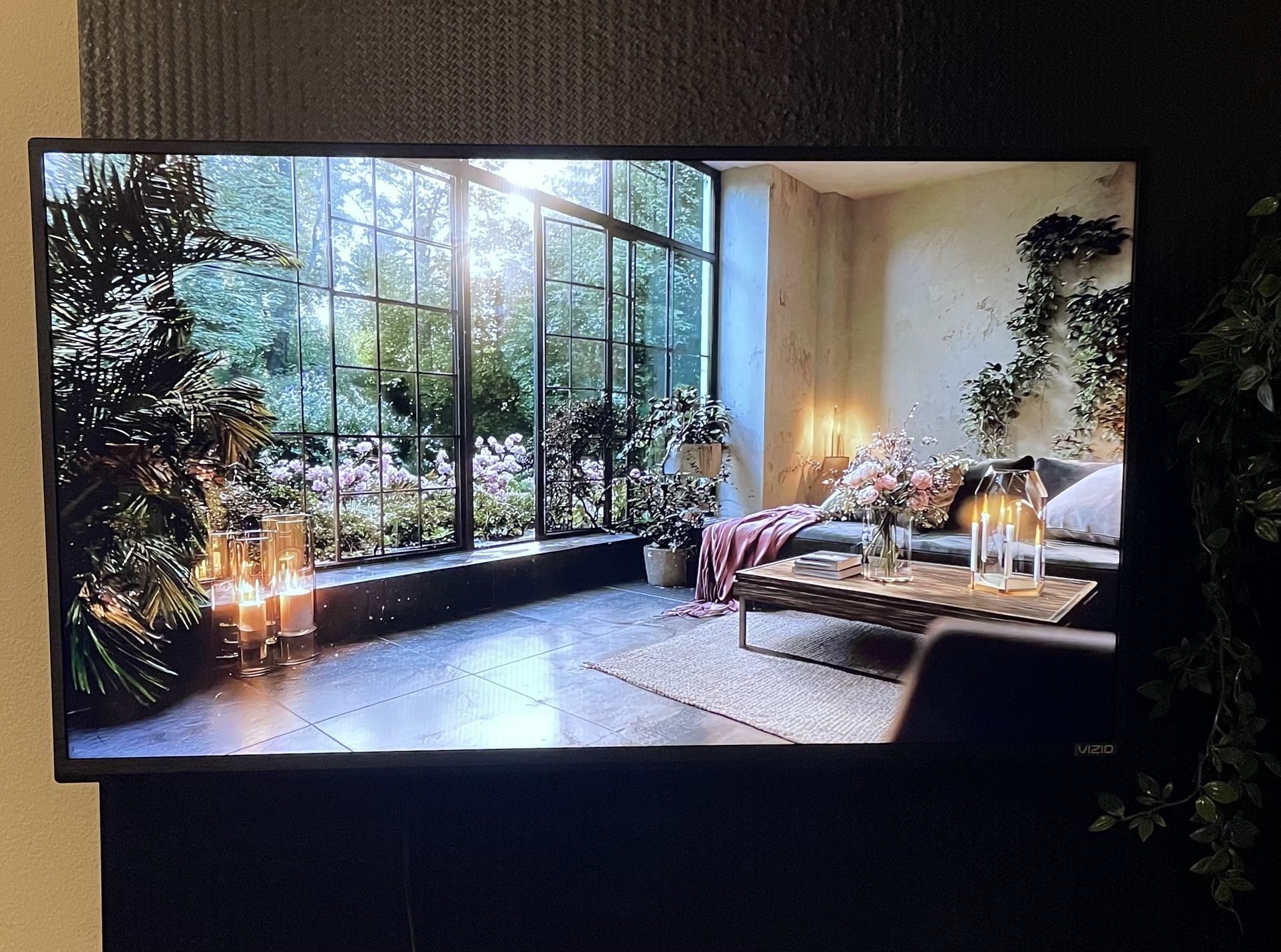 40” Vizio TV + Remote + Wall Mount