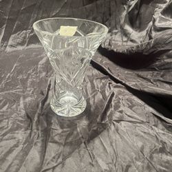Vintage Cut Crystal Glass Vase