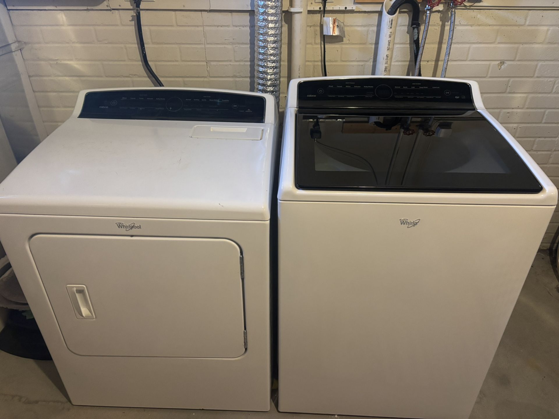 Whirlpool® Cabrio® washer and dryer