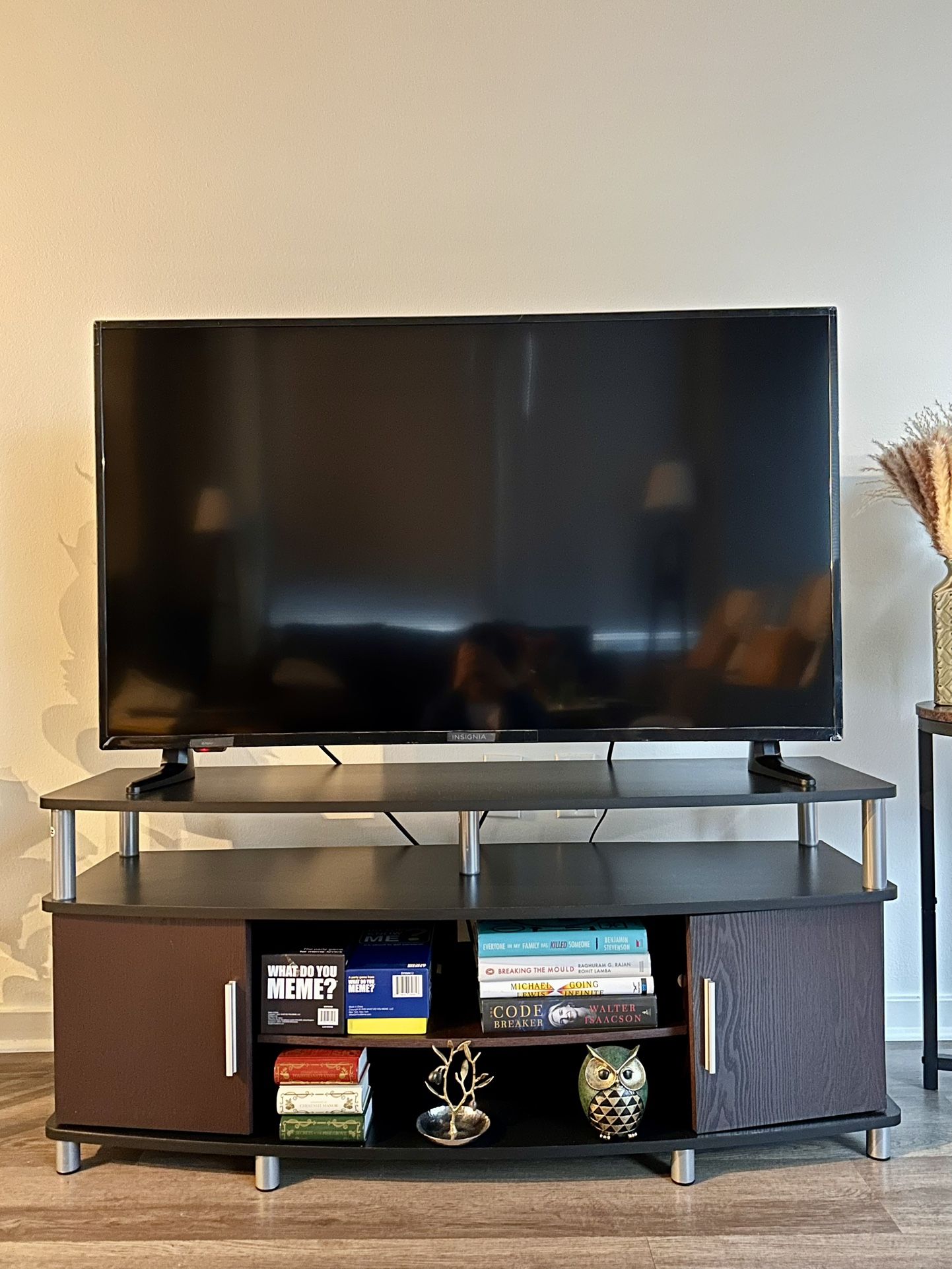 43” TV + Console with Storage – Great Condition!