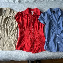 Women’s Short Sleeve Blouses - Small