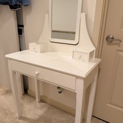 White Vanity Desk