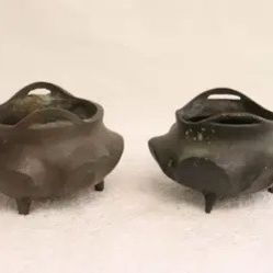 Chinese Bronze Tripod Censers