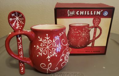 Cracker Barrel Collectible Mug & Spoon Set