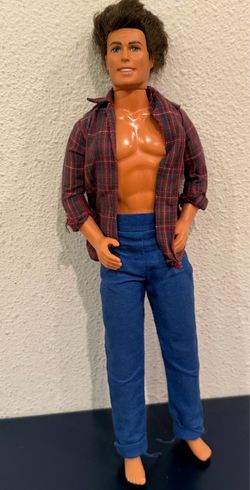 Vintage Mattel Barbie Ken Doll Figure 1968 Body 1997 Head