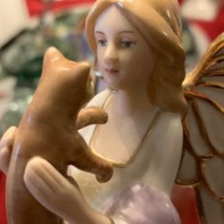 Cat Angel”Purrfect Cat Angel Heirloom Porcelain First Edition 2005”