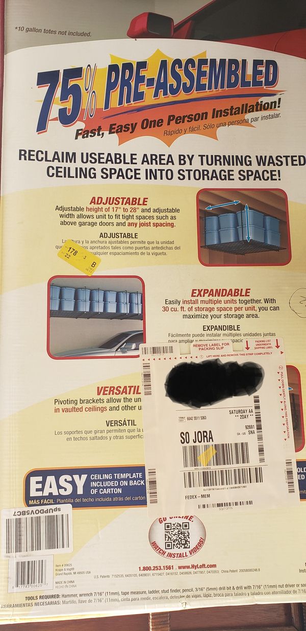 Hyloft Ceiling Storage Unit For Sale In Irvine Ca Offerup