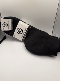 Top Essentials Black Crew Socks 3-Pack