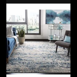 4ft X 6ft Safavieh Madison Collection Accent Rug Grey Blue Modern Abstract 