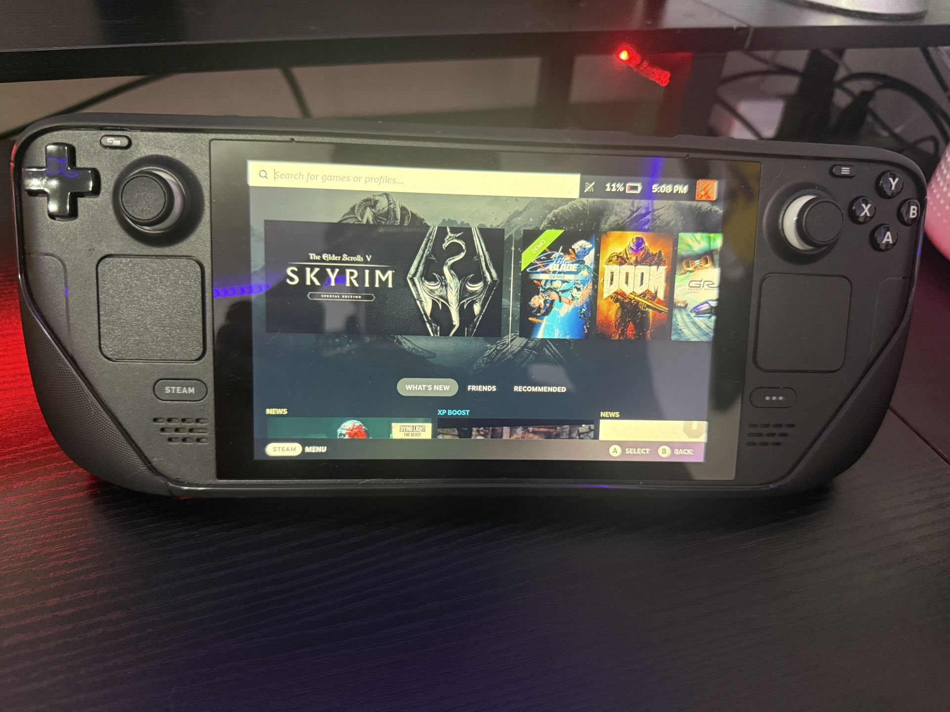 Steam deck LCD 2TB Storage With 4 Pre Downloaded Games