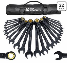 Der Erwachte 22-piece Ratcheting Wrench Set with 180° Flex Head