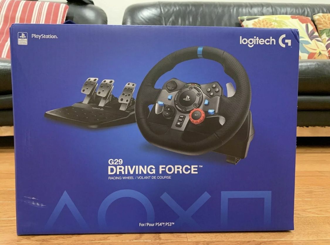 Brand new Logitech Driving Force G29 Gaming Racing Wheel with pedals for PC & PS4