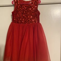 Red Sequins Dress. Size XS