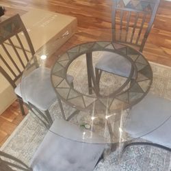 Glass Top Kitchen Table 