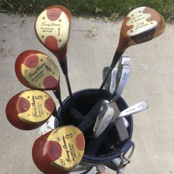 Golf Clubs and bag