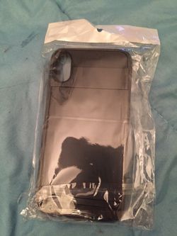 iPhone X black case with card slot