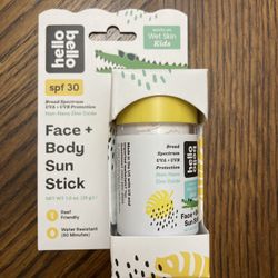 NWT Hello Bello SPF 30 Face & Body Sunscreen stick 