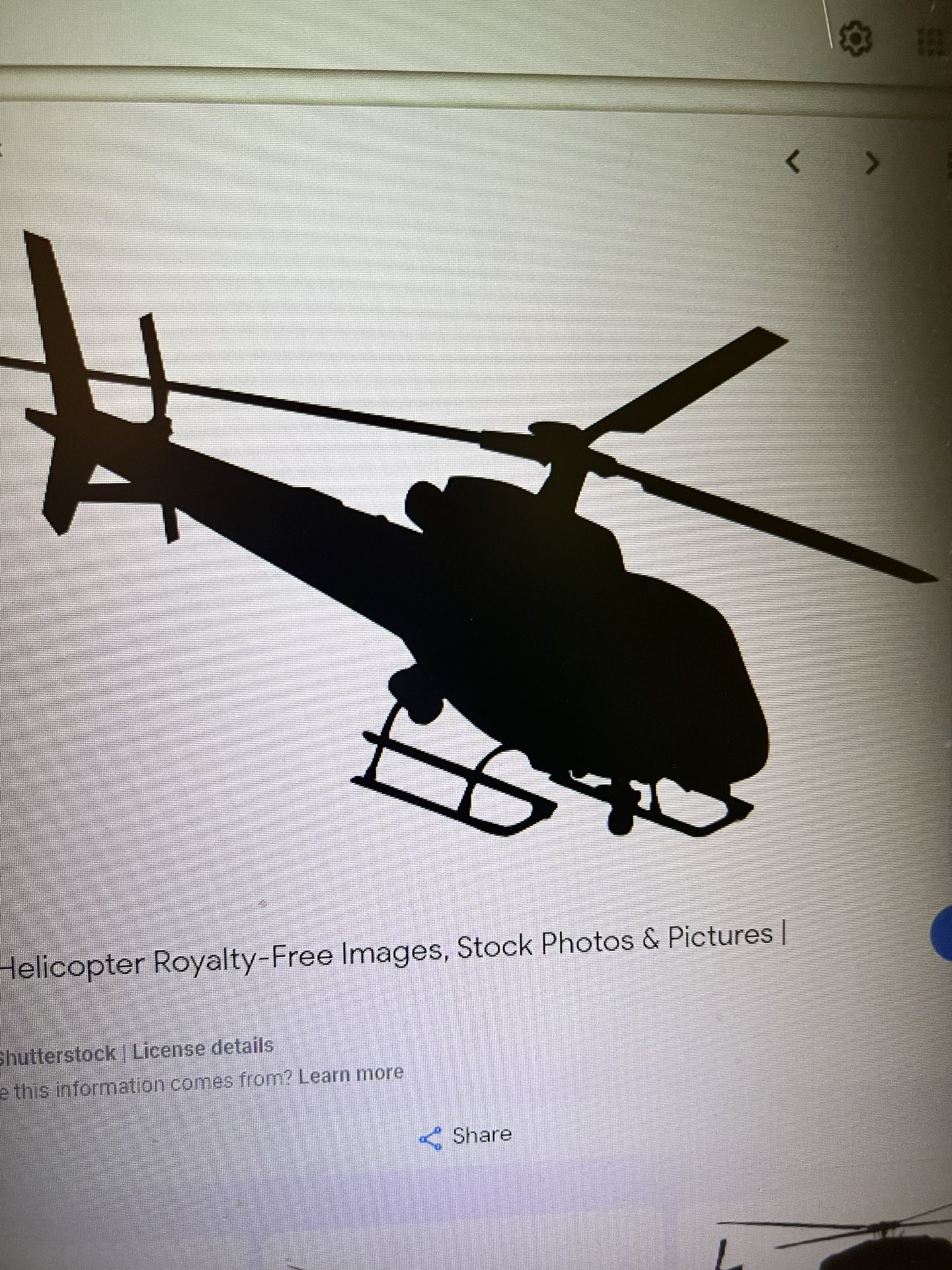 Giant Black Toy Helicopter