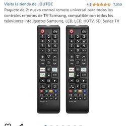2 Pack: New Universal Remote Control for All Samsung TV Remotes, Compatible with All Samsung Smart TVs, LED, LCD, HDTV, 3D, Series TV