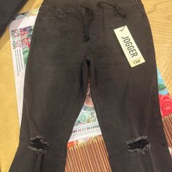 YMI Flare Black Jogger Jean Pants 