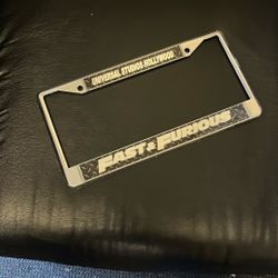 Fast And Furious License Plate, Bracket, By Universal Studios,