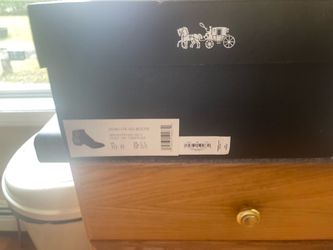 Coach Dean Leather Signature Bootie Size 10B