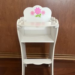 Girls Doll High Chair 