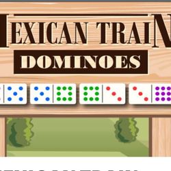 Mexican TrainDouble 15 Colored Dots Dominoes With 8 Trays