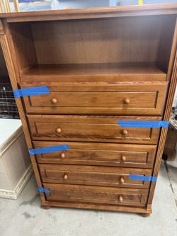 Chest Of Drawers Brown Wood 