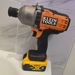 Klein Tools Impact Drill and DeWalt Battery 