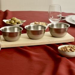 Kohler Gibson Bar Sink Cutting Board & Stainless Steel Garnish Bowls