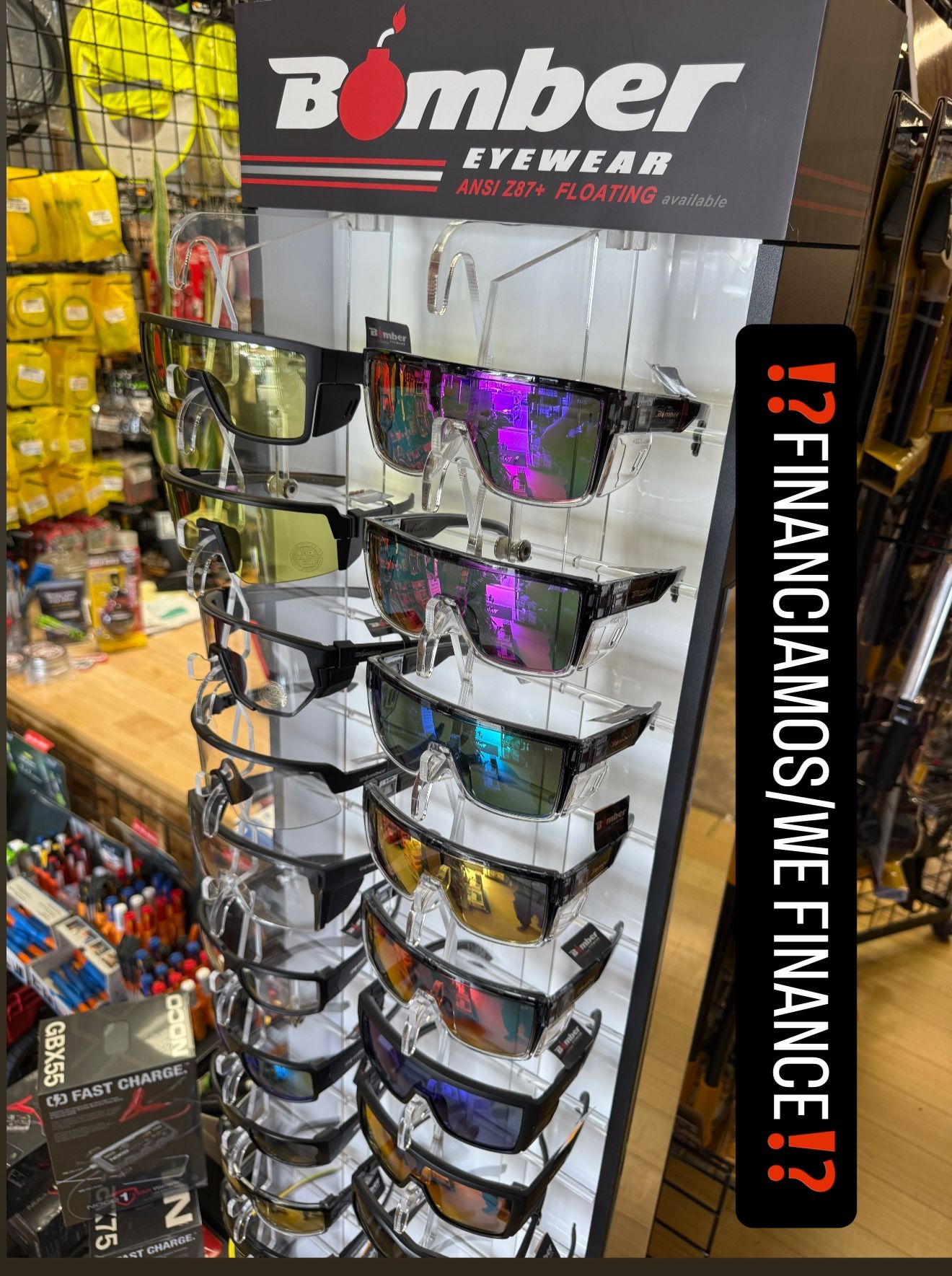 BOMBER EYEWEAR SAFETY GLASSES**(FINANCIAMOS/WE FINANCE)**