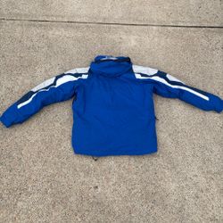Columbia Windbreaker Jacket Blue White
