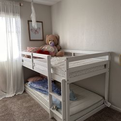 White Bunk Bed 