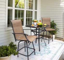 Pair of Patio Barstools - MY877 (We Have 4 Sets Available - Price is Per Set)