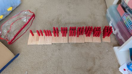 Wooden counting set