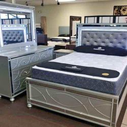 New Bedroom Set 4pc In Box 📦 Finance Available No Credit Needed $39 Down 