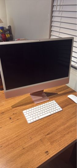 Apple iMac 24-inch Pink with Magic Keyboard and Mouse