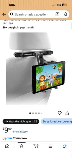 Car Headrest Tablet Mount Holder