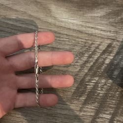 Silver Rope Bracelet