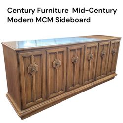 Vintage 1970s Century Furniture Mediterranean Buffet / Credenza