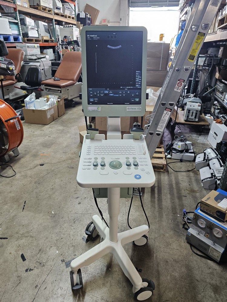 BK Medical 1202 Flex Focus 400 Ultrasound Scanner 8820E 8811 PROBES PRINTER BATT