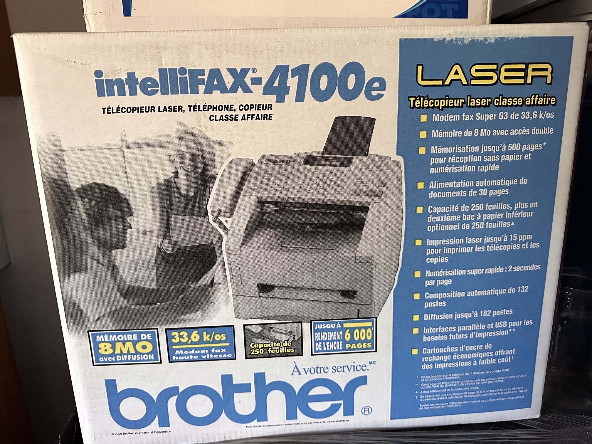 Brother IntelliFAX-4100e Business Class Laser Fax Machine