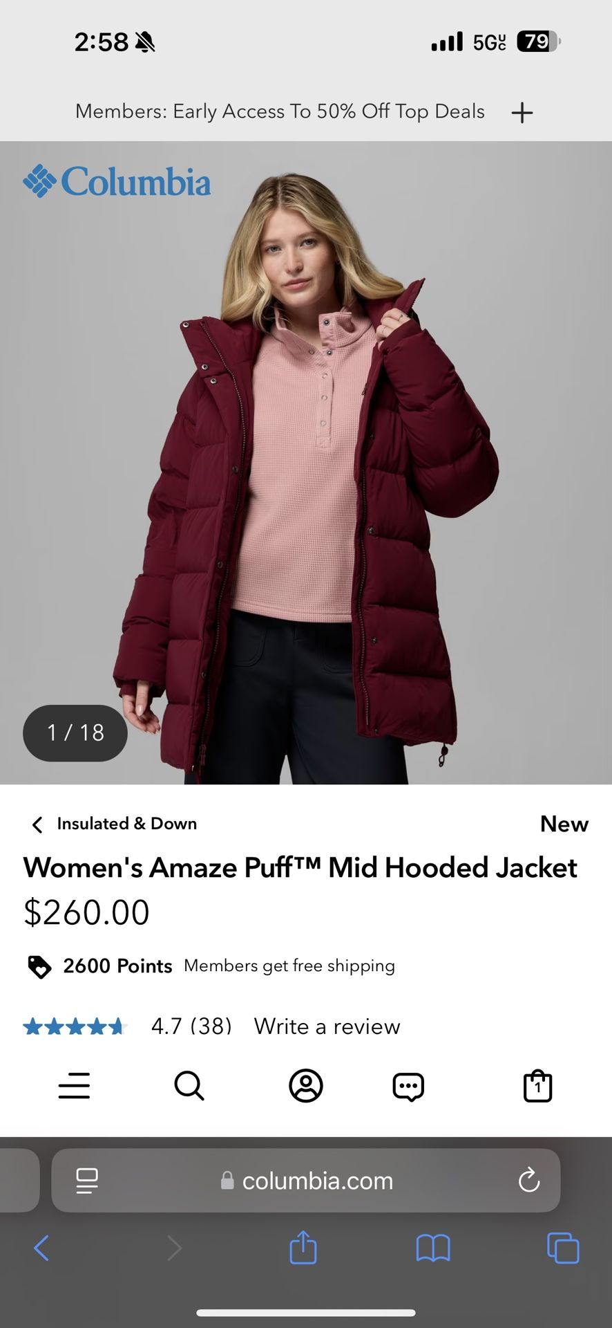 Amaze Puff™ Mid Hooded Jacket