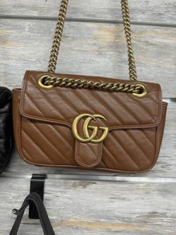 Gucci Matelasse Leather GG Marmont Small Flap Bag