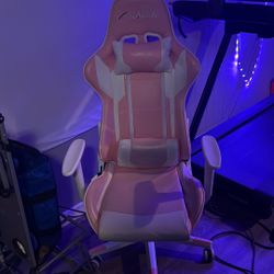 Pink & White Gamer chair