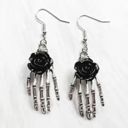 skeleton earrings 