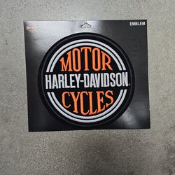 Harley Davidson Emblem SEW ON Patch, 8 Inch 