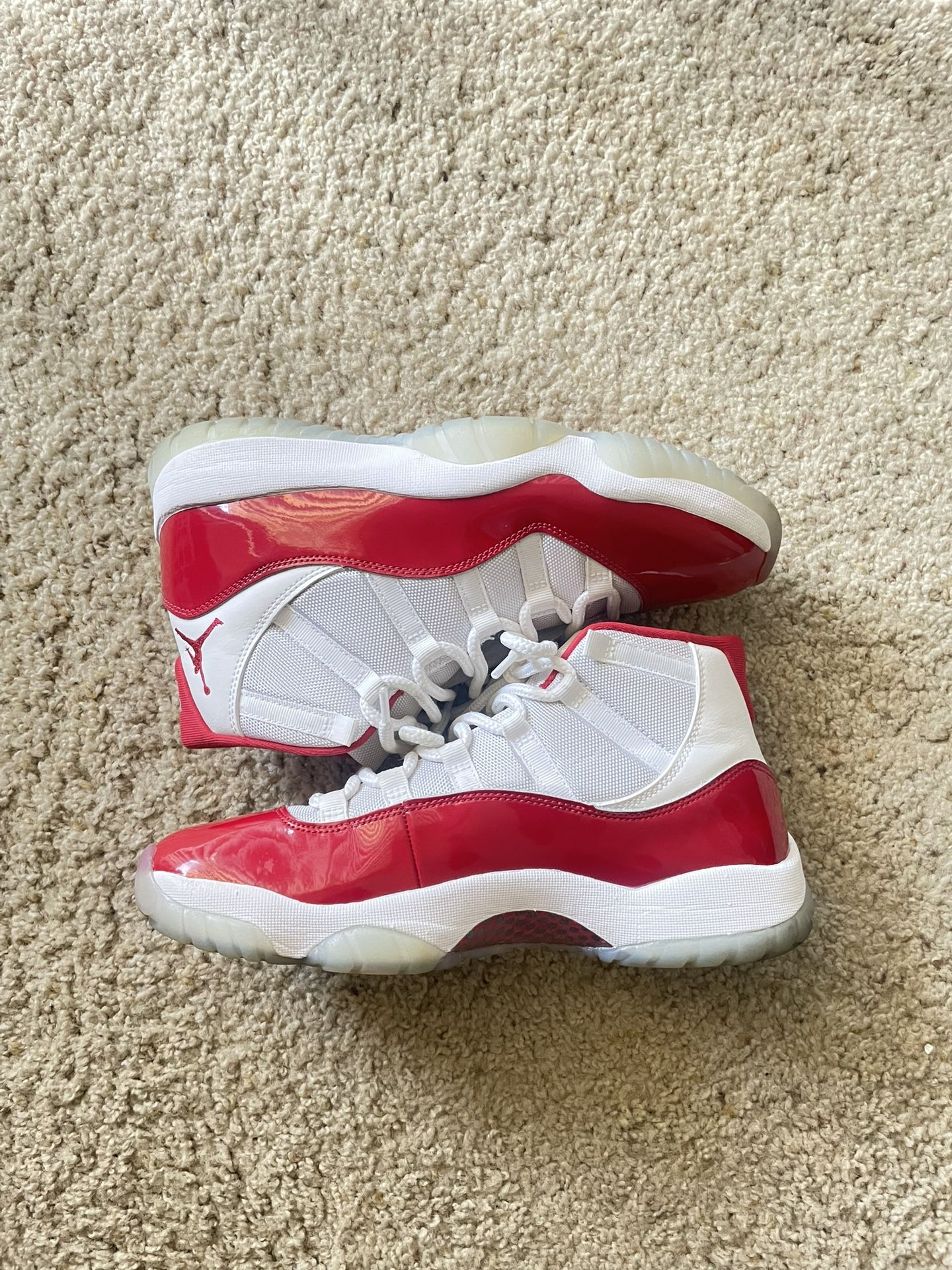 Jordan 11 Varsity Red And White Size 10.5